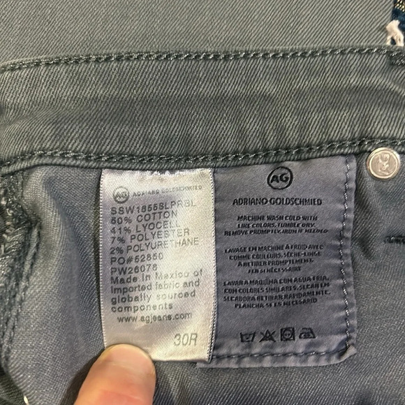 AG Women’s Prima Mid Rise Blue Cigarette Ankle Pants Size 30R NWT - Picture 11 of 11